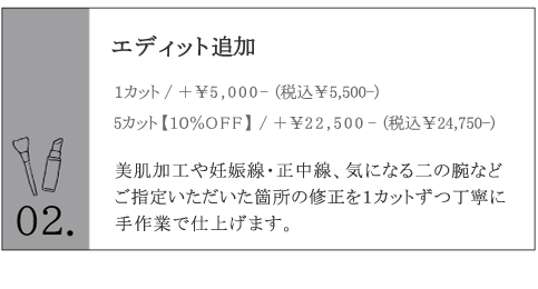 エディット追加